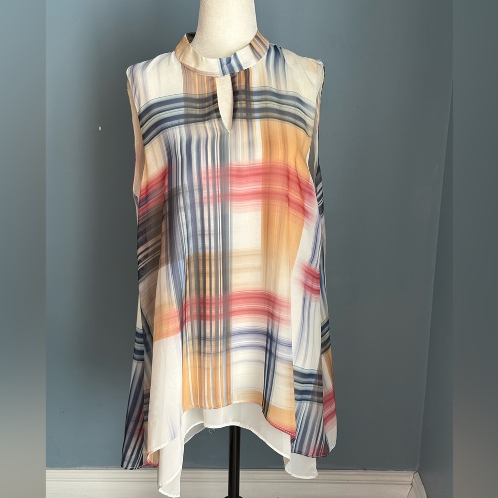 Chic Multicolor Striped Women's Blouse